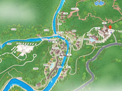 灵丘结合景区手绘地图智慧导览和720全景技术，可以让景区更加“动”起来，为游客提供更加身临其境的导览体验。